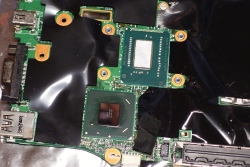 The chipset uses a special thermal pad. Don't apply the thermal paste there.