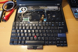 Installing the keyboard back